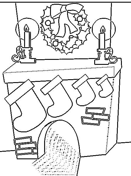 Skarpety świąteczne kolorowanki